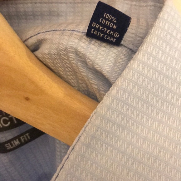 NWOT Kenneth Cole Reaction Blue Dress Shirt - Picture 5 of 5